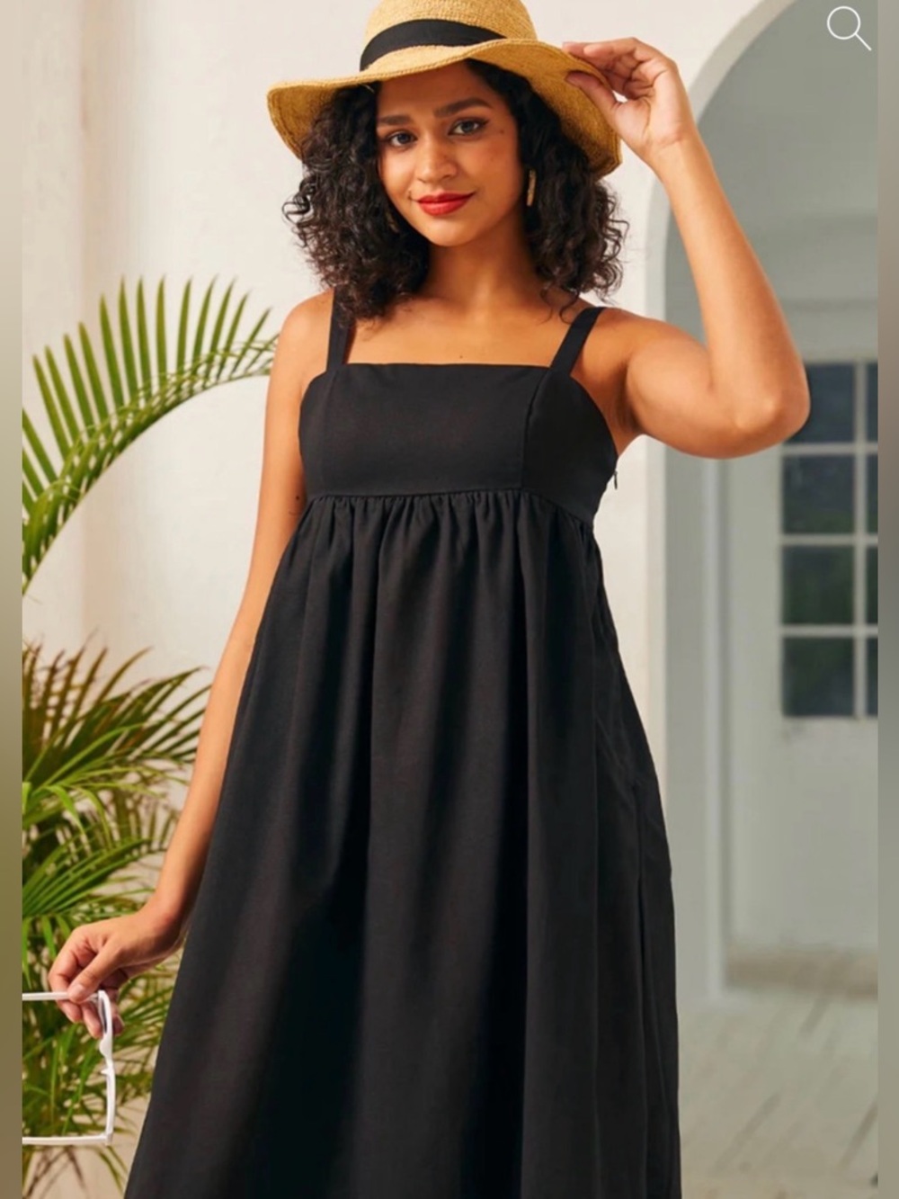 Modcloth Sleeveless Maxi Dress Size Medium Black